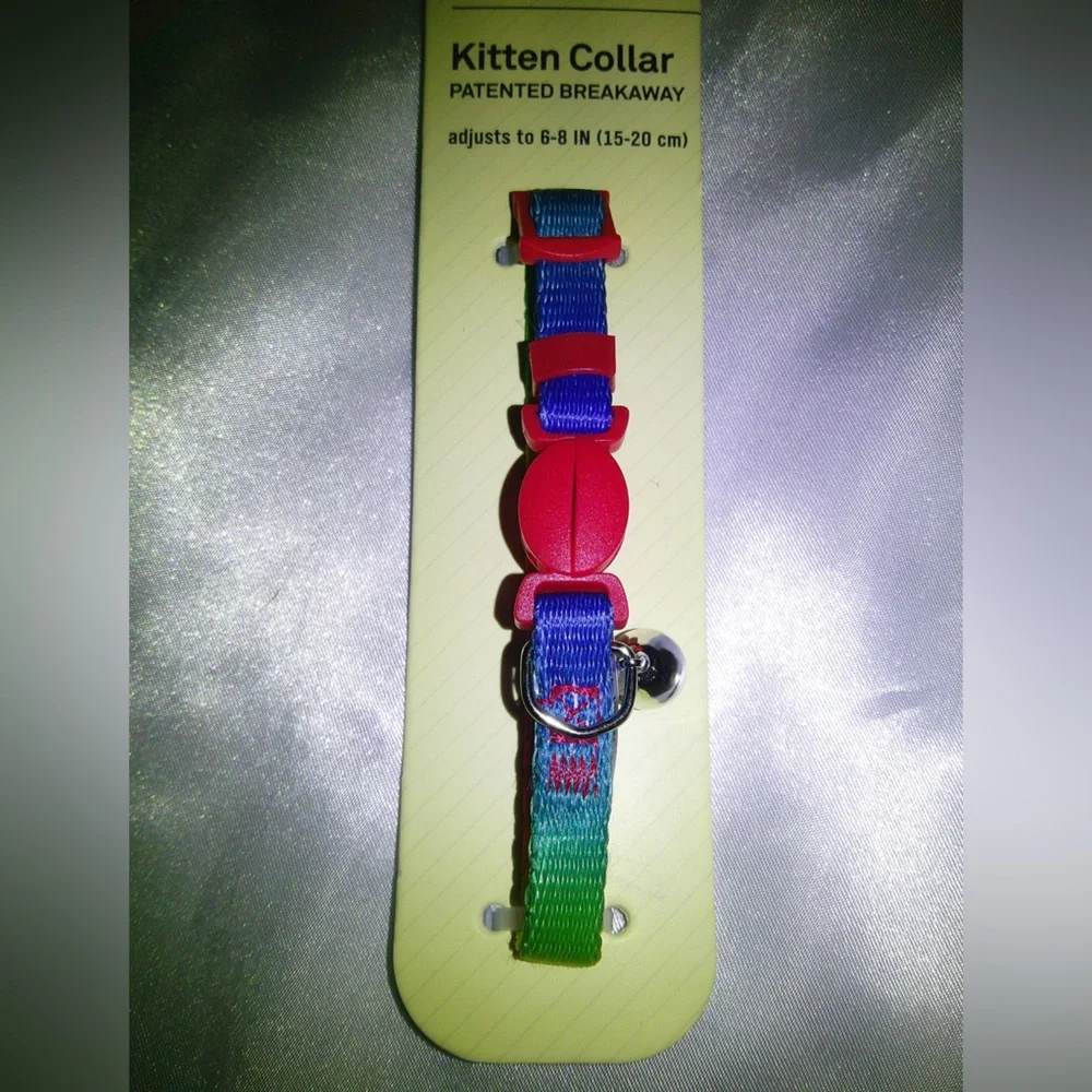 Bond & Co Rainbow Kitten Collar (6” - 8”)
